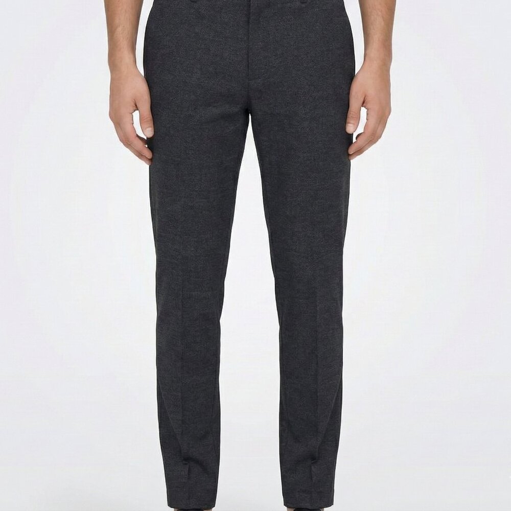 Burberry Men's Dark Gray Slim Dress Pants